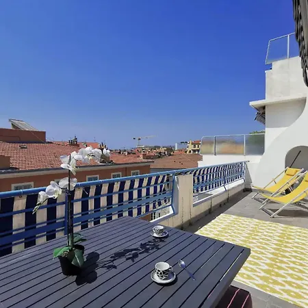 5 Papon - Dernier Etage - Terrasse A Ciel Ouvert - Garibaldi Apartament Nicea